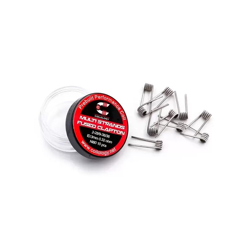 Rezistente Multi Strands Fused Clapton Ni80  Coilology pachet 10