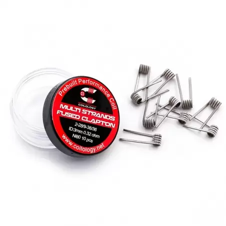 Rezistente Multi Strands Fused Clapton Ni80  Coilology pachet 10