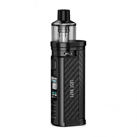 Kit Centaurus Q80 Lost Vape - Black Carbon Fiber