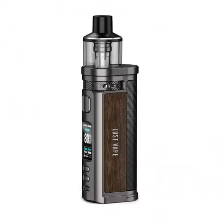 Kit Centaurus Q80 Lost Vape - Gunmetal Carbon Fiber