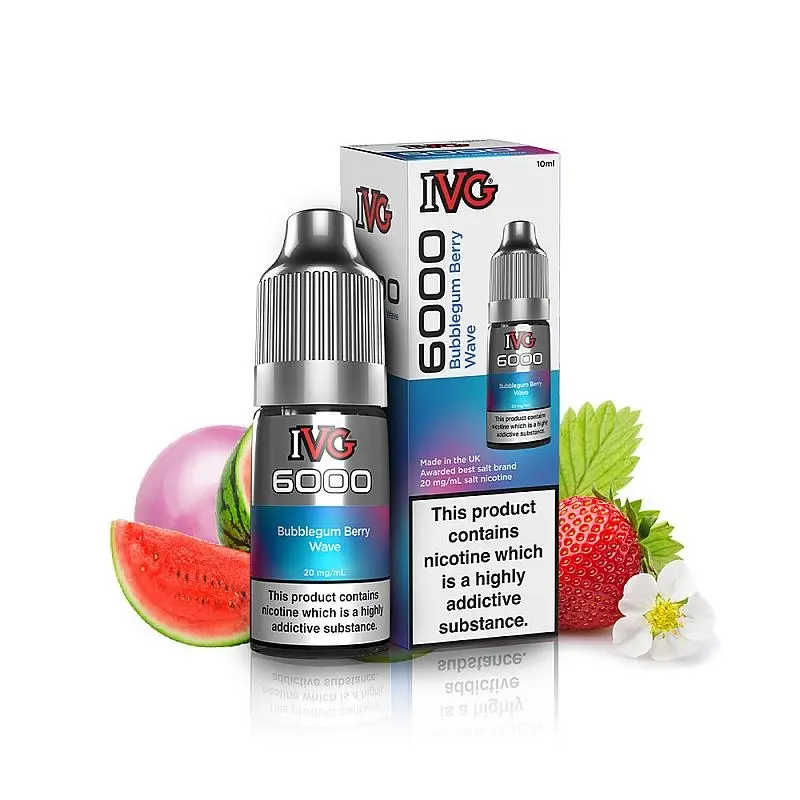 Lichid IVG 6000 Salt - Bubblegum Berry Wave 10ml 20mg