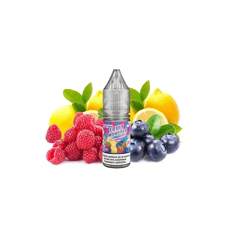 Lichid Monster Vape 10 ml - Blueberry Raspberry Lemon Ice 20 Mg NicSalt