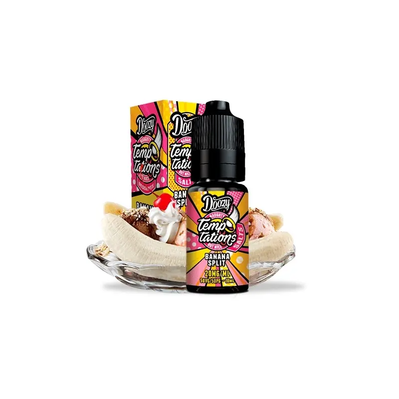 Lichid Doozy Temptations Salts 10 ml - Banana Split 20 Mg NicSalt