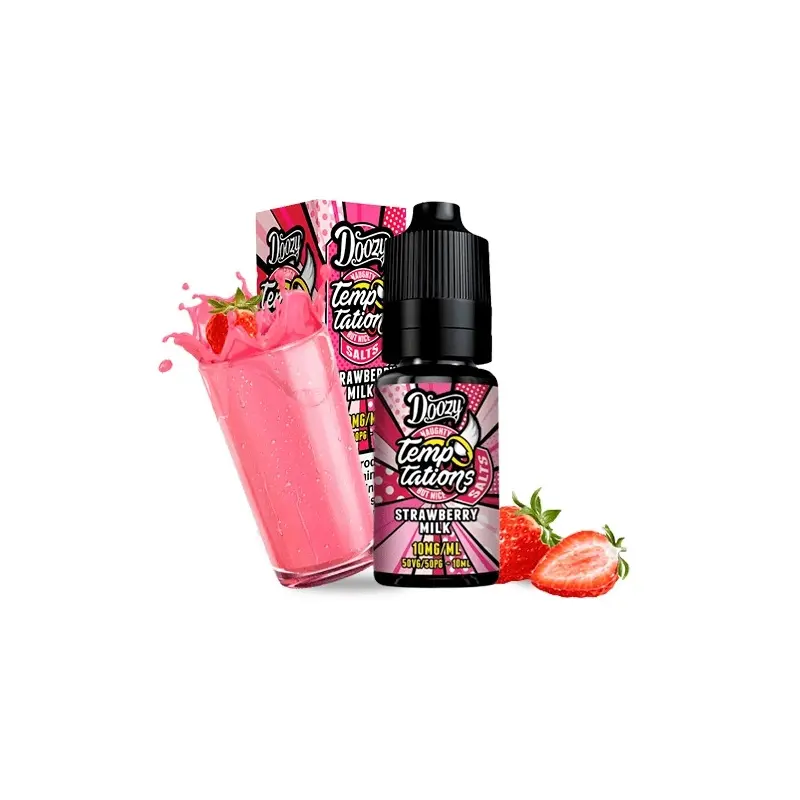 Lichid Doozy Temptations Salts 10 ml - Strawberry Milk 20 Mg NicSalt