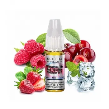 Lichid Elfliq 10 ml - Strawberry Raspberry Cherry Ice  20 mg NicSalt