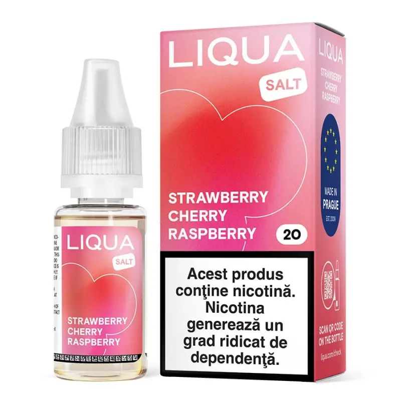 Lichid Liqua Salt 10ml - Strawberry Cherry Raspberry