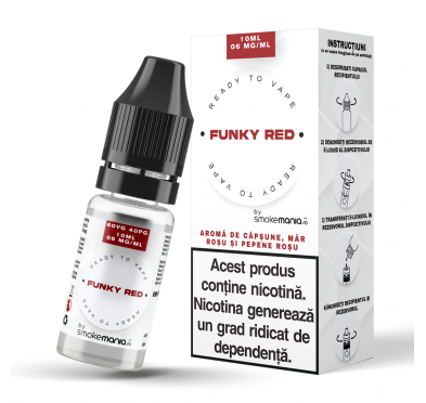 Lichid SmokeMania 10ml - Funky Red 06mg