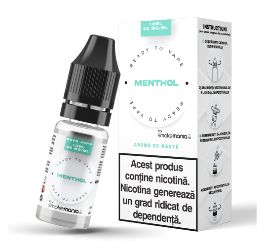 Lichid SmokeMania 10ml - Menthol 06mg