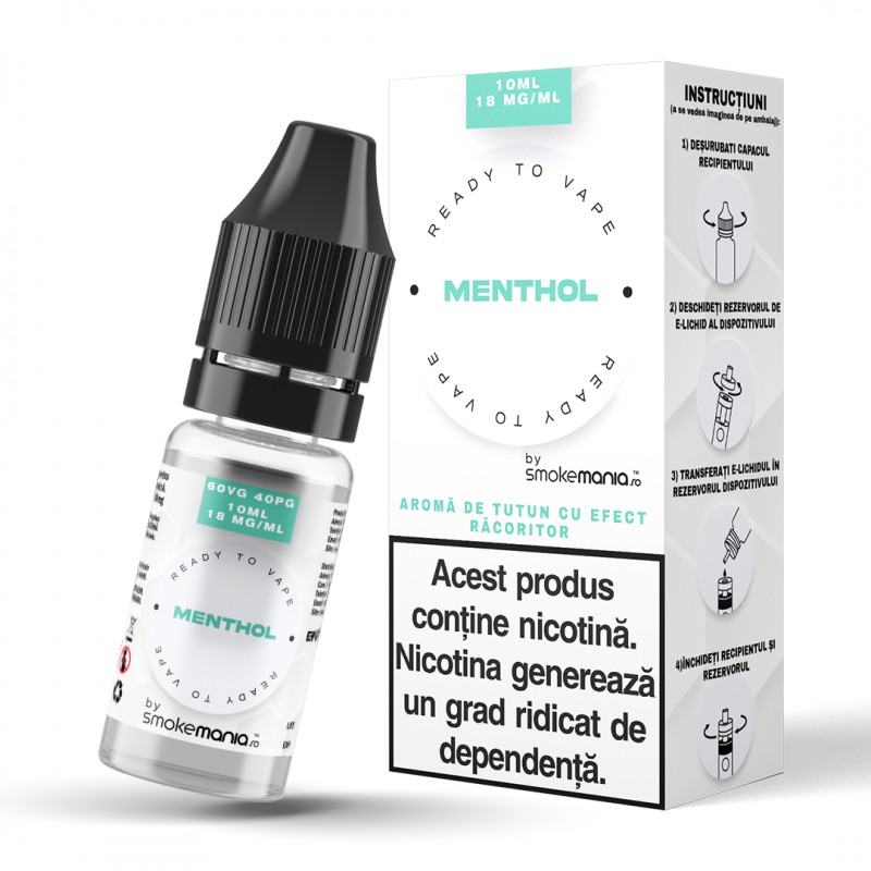 Lichid SmokeMania 10ml - Menthol 18mg